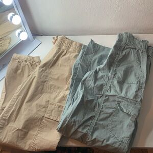Two cargo girls pants 12/14